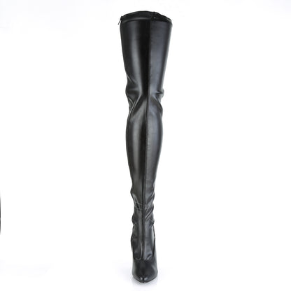 Pleaser Womens Boots SEDUCE-3063 Blk Str Faux Leather