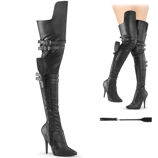 Pleaser  Botas SEDUCE-3080 blk str. cuero de imitación