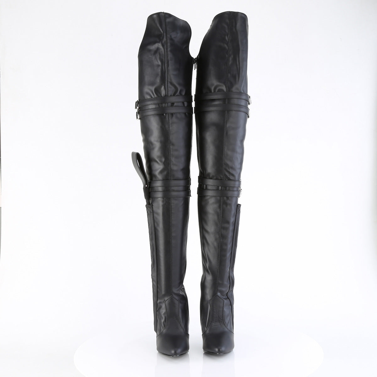 Pleaser  Boots SEDUCE-3080 Blk Str. Faux Leather