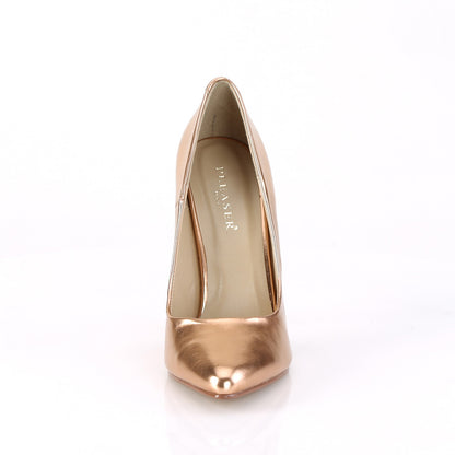 Pleaser Womens Pumps SEDUCE-420 Rose Gold Metallic Pu