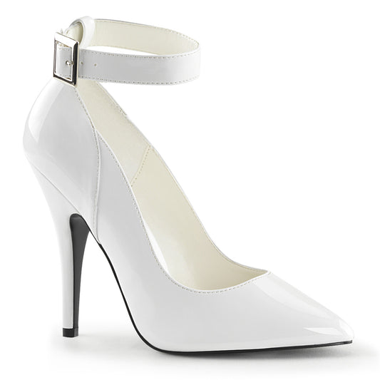 Pleaser Womens Pumps SEDUCE-431 Wht Pat
