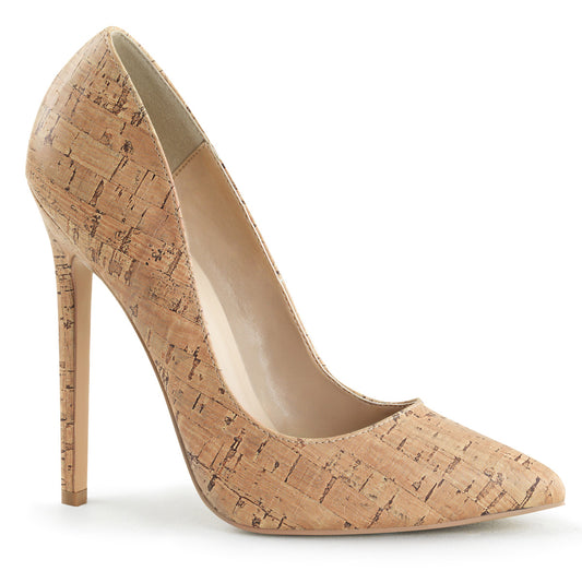 Pleaser Womens Pumps SEXY-20 Cork Faux Leather