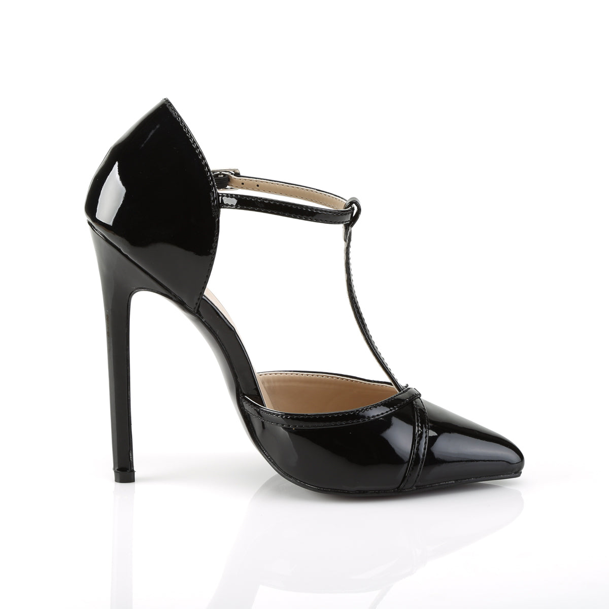 Pleaser Womens Pumps SEXY-27 Blk Pat