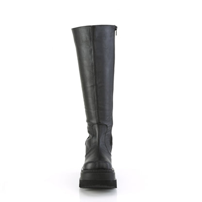 DemoniaCult  Botas SHAKER-100WC BLK cuero vegano