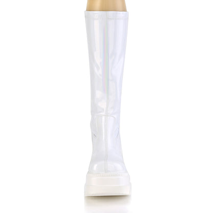 DemoniaCult Botas de mujer SHAKER-65 WHT Holograma
