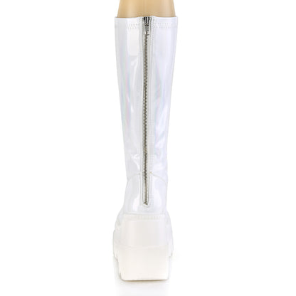 DemoniaCult Botas de mujer SHAKER-65 WHT Holograma