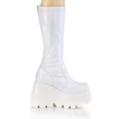 DemoniaCult Botas de mujer SHAKER-65 WHT Holograma