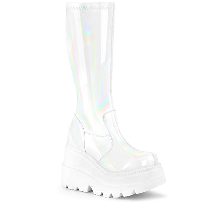 DemoniaCult Botas de mujer SHAKER-65 WHT Holograma