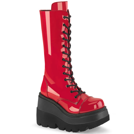 DemoniaCult  Botas SHAKER-72 patente roja