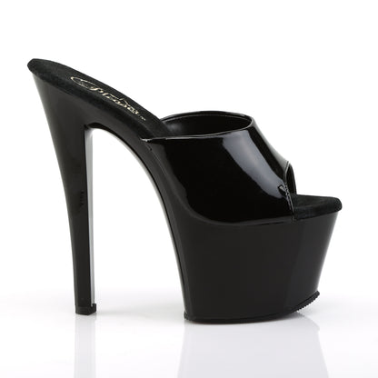 Pleaser Sandalias para mujer SKY-301 BLK PAT / BLK