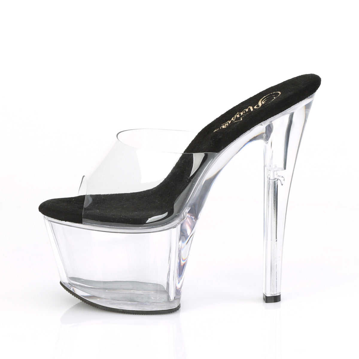 Pleaser Womens Sandals SKY-301 Clr-Blk/Clr