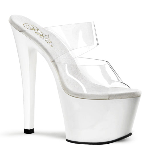 Pleaser Sandalias para mujer SKY-302 clr / wht