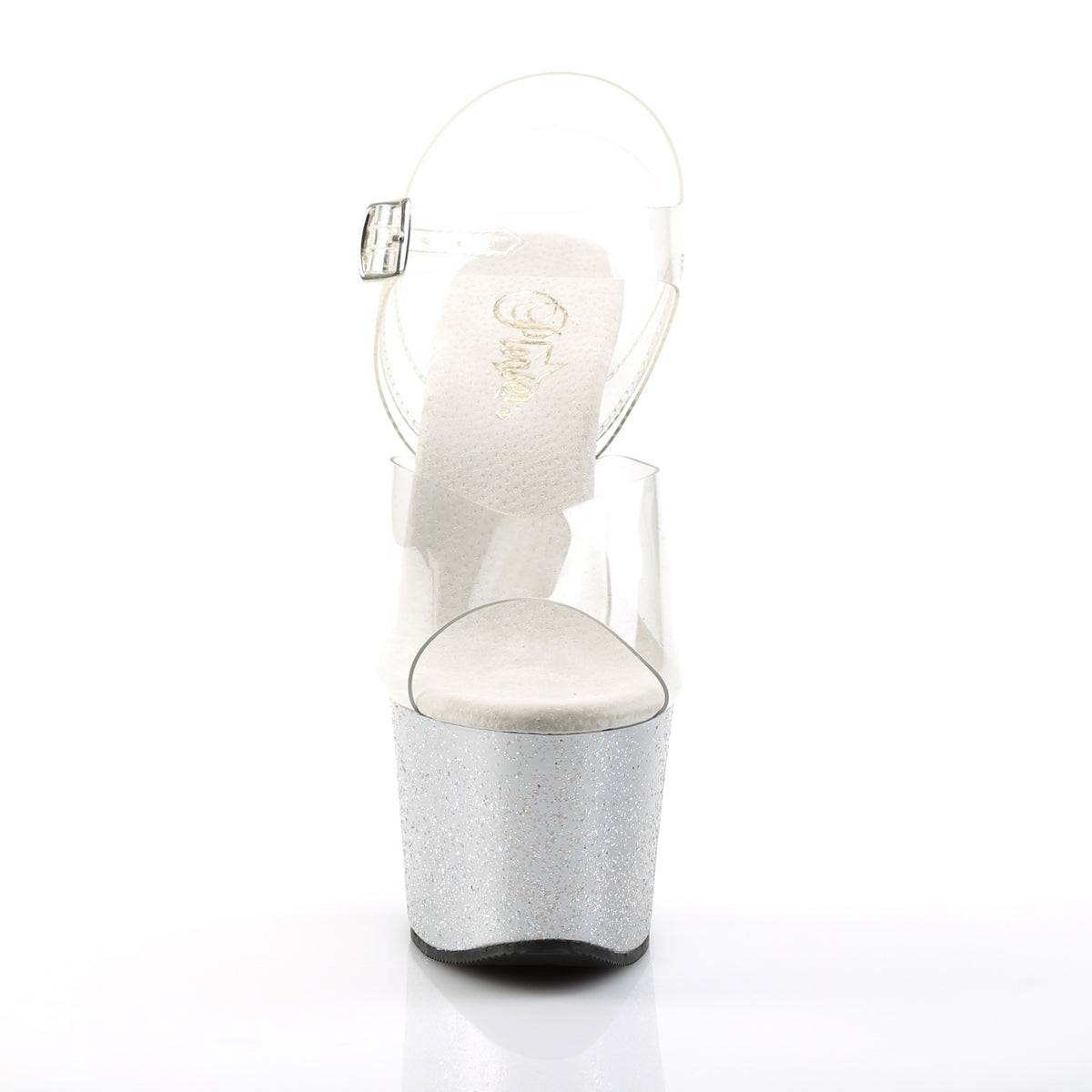 Pleaser Sandalias para mujer SKY-308mg clr / slv
