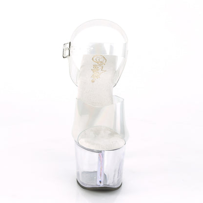 Pleaser Sandalias para mujer SKY-308N-RBH CLR HOLOGRAM TPU / CLR