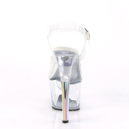 Pleaser Sandalias para mujer SKY-308N-RBH CLR HOLOGRAM TPU / CLR