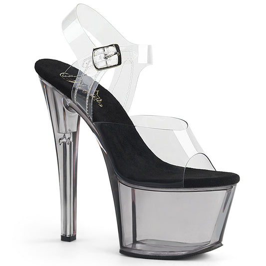 Pleaser Sandalias para mujer SKY-308t clr / humo tintado