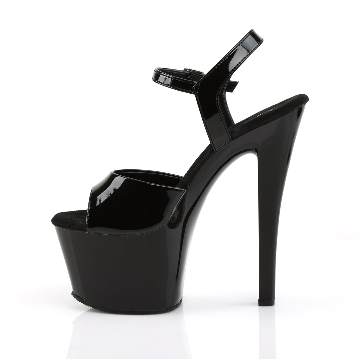 Pleaser Womens Sandals SKY-309 Blk Pat/Blk