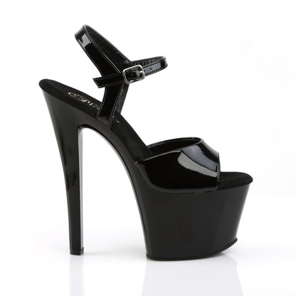 Pleaser Womens Sandals SKY-309 Blk Pat/Blk