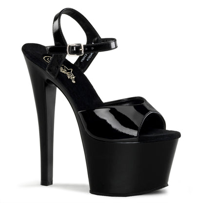 Pleaser Womens Sandals SKY-309 Blk Pat/Blk