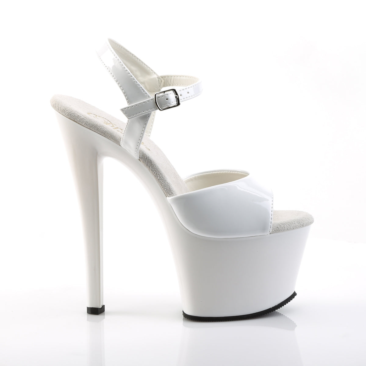 Pleaser Womens Sandals SKY-309 Wht Pat/Wht
