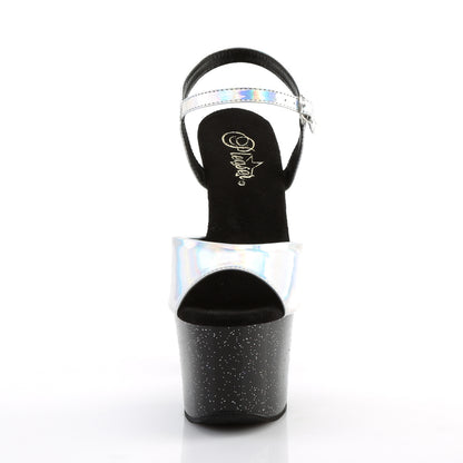 Pleaser Sandalias para mujer SKY-309HG SLV Holograma / BLK