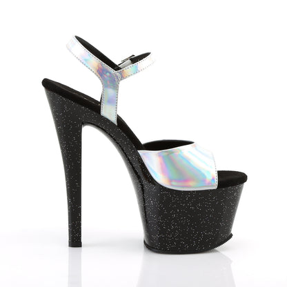 Pleaser Sandalias para mujer SKY-309HG SLV Holograma / BLK