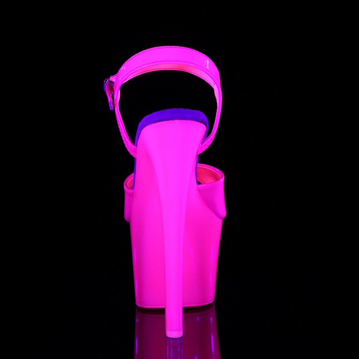 Pleaser Sandalias para mujer SKY-309UV neón h. rosa / h. Rosa