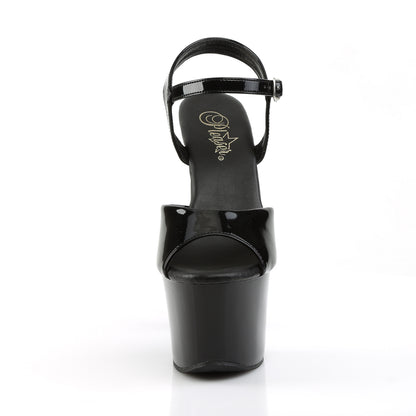 Pleaser Sandalias para mujer SKY-309vl BLK PAT / BLK