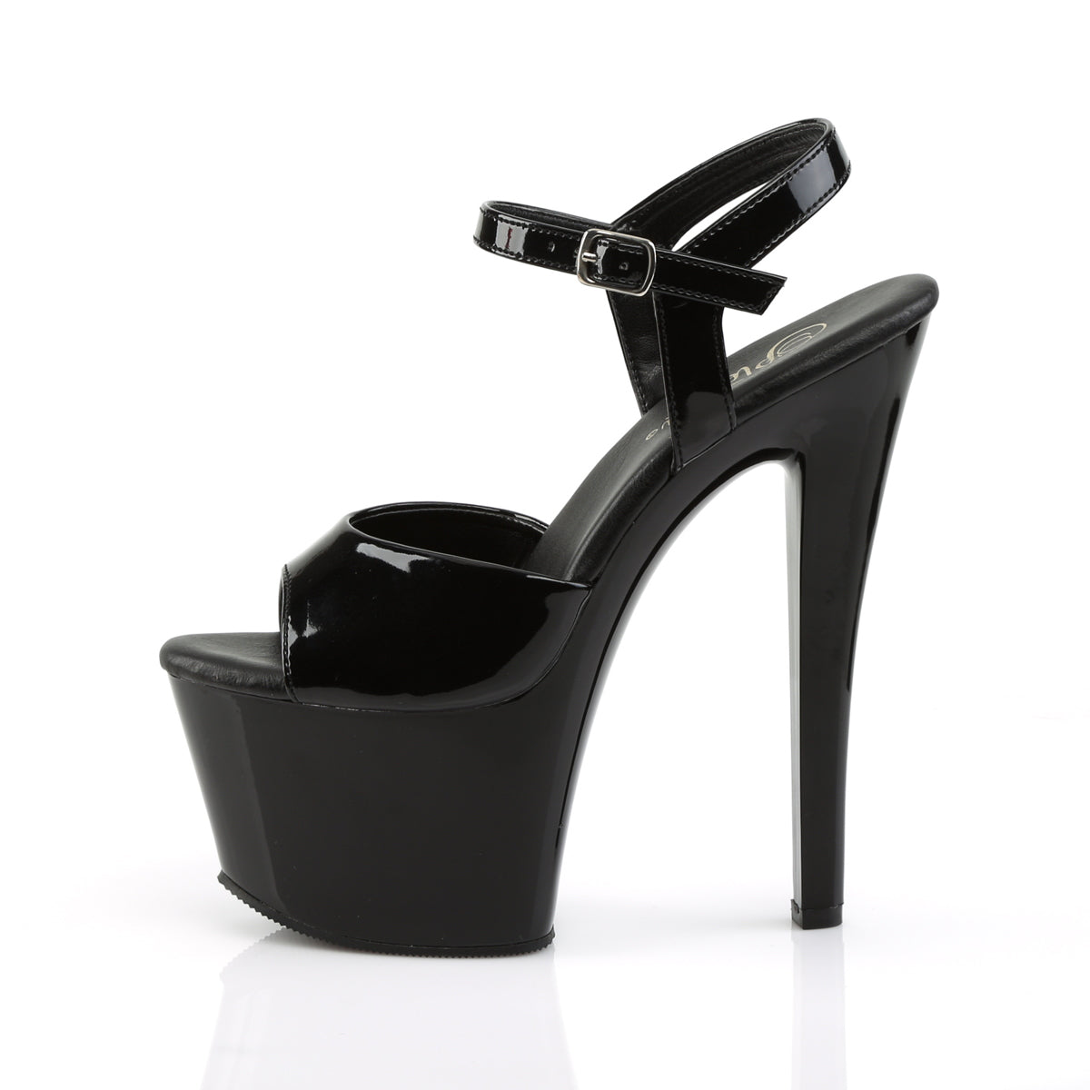 Pleaser Sandalias para mujer SKY-309vl BLK PAT / BLK