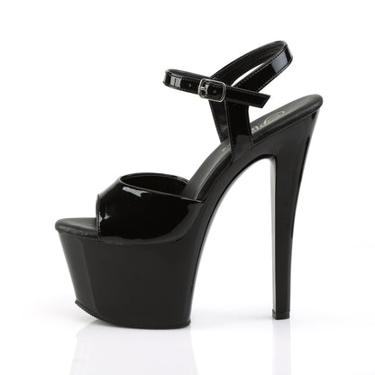 Pleaser Sandalias para mujer SKY-309vl BLK PAT / BLK