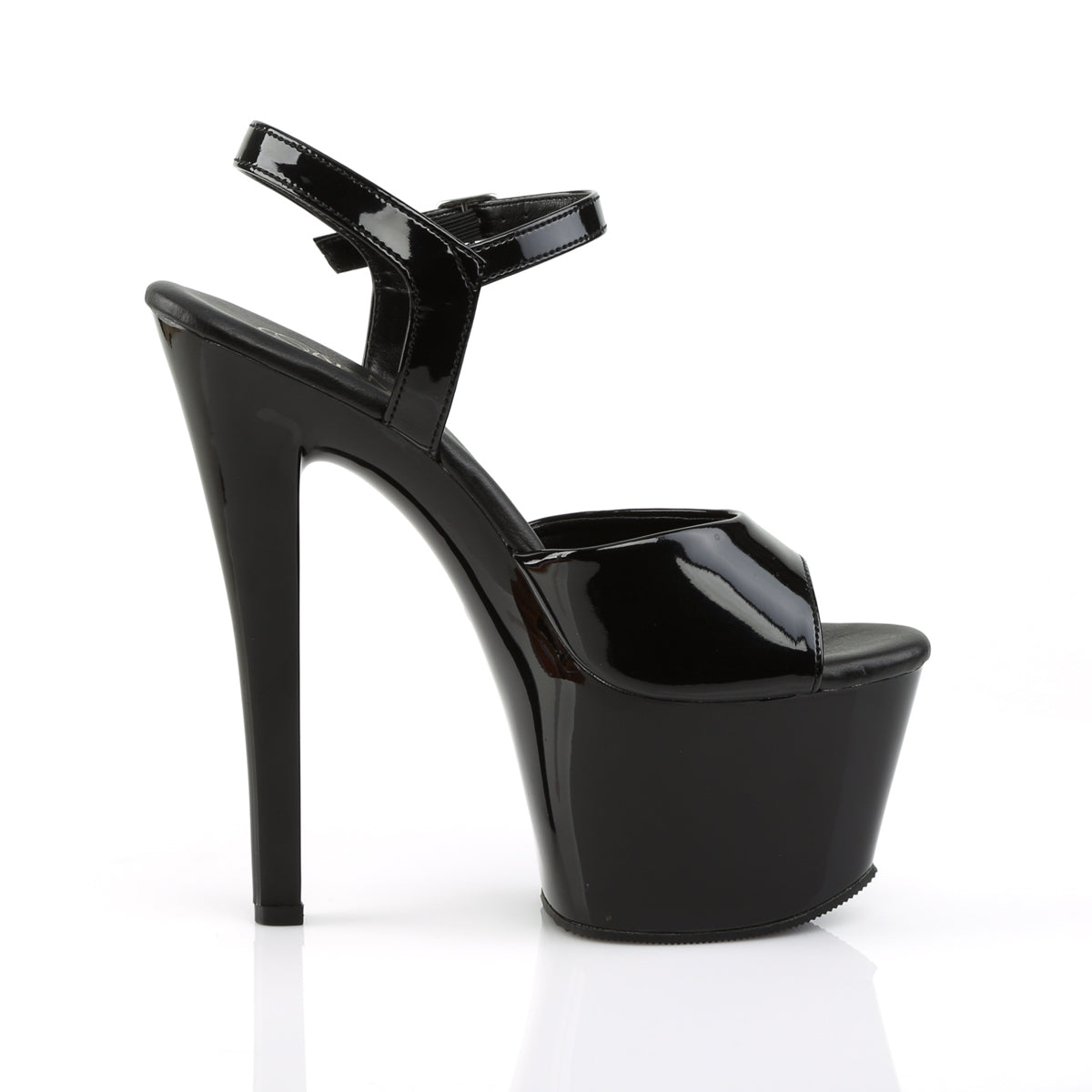 Pleaser Sandalias para mujer SKY-309vl BLK PAT / BLK