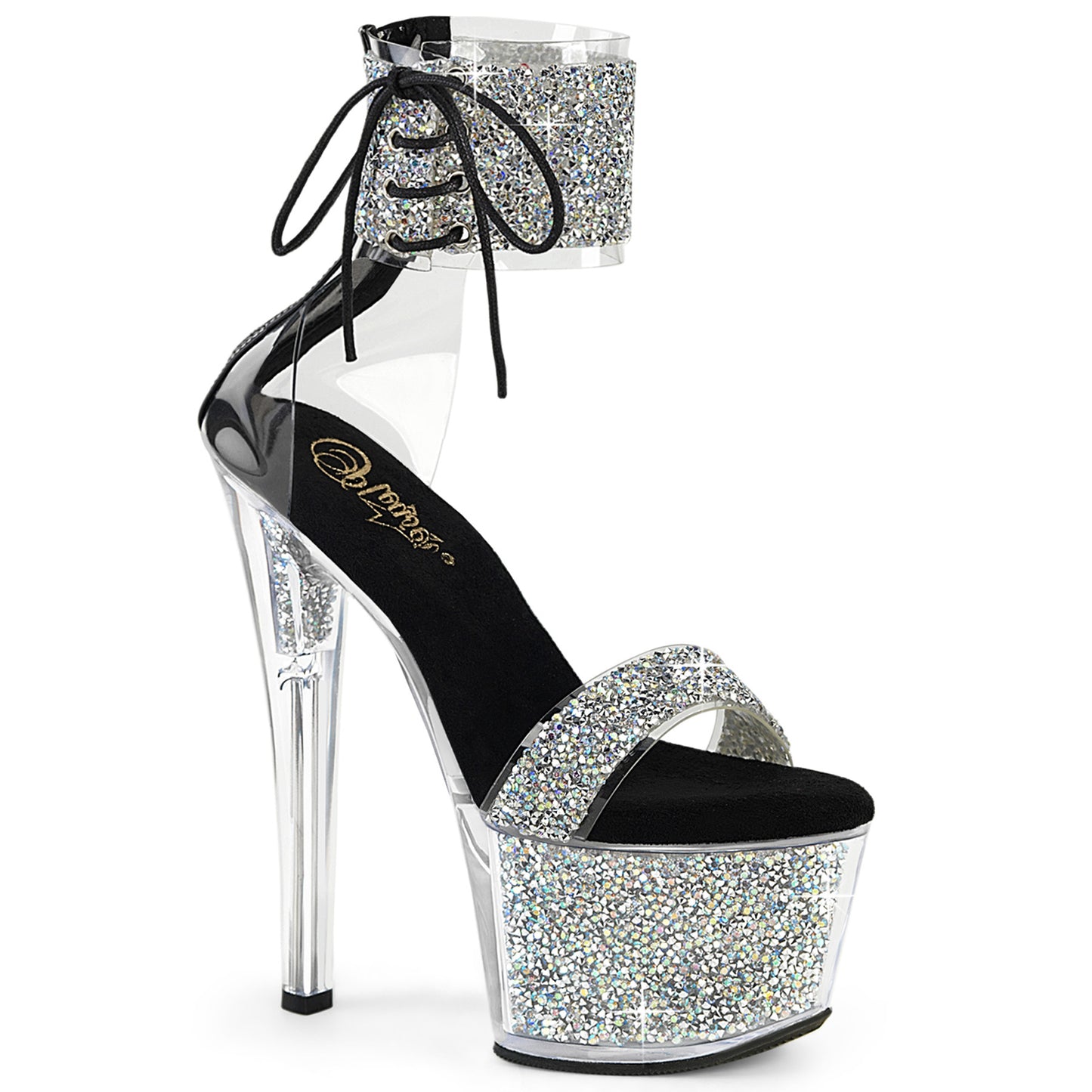 Pleaser   SKY-327RSI Slv Multi RS-Blk/Slv RS