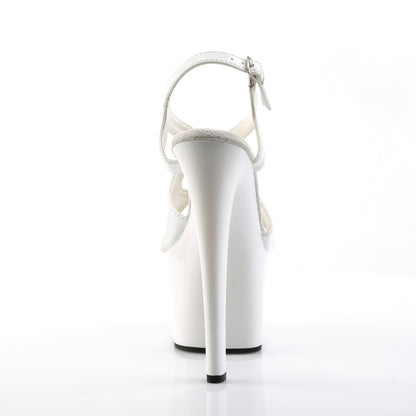 Pleaser Womens Sandals SKY-330 Wht Pat/Wht