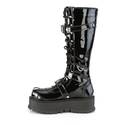 DemoniaCult Botas de mujer SLACKER-260 Blk Pat