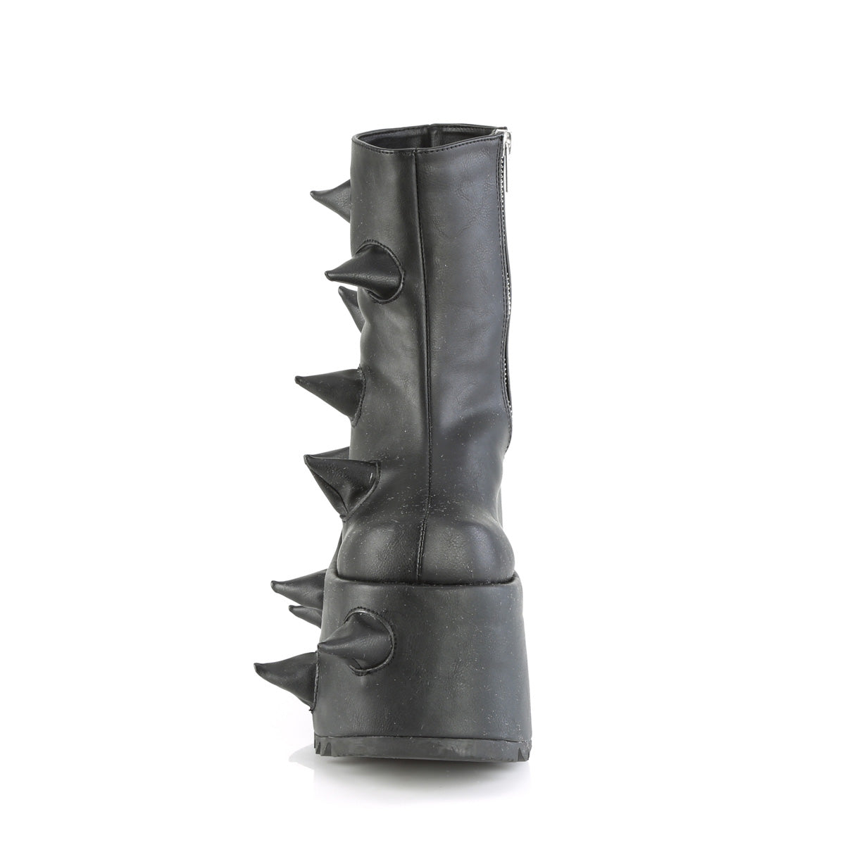DemoniaCult  Botines SLAY-77 Blk Leather Vegan