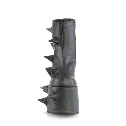 DemoniaCult  Botines SLAY-77 Blk Leather Vegan