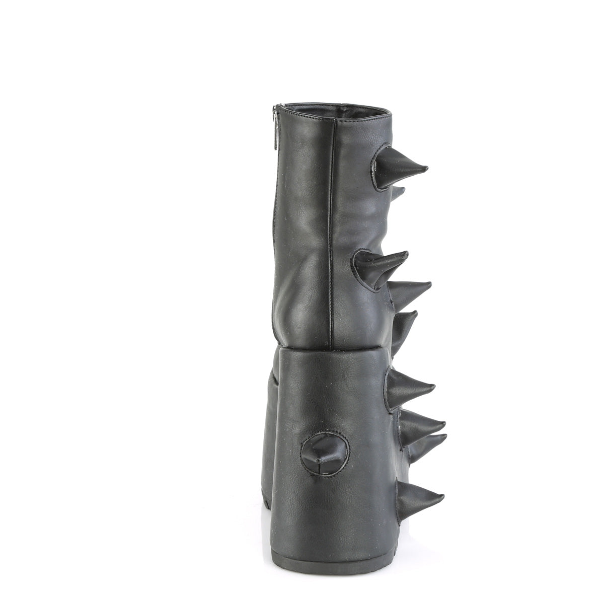 DemoniaCult  Botines SLAY-77 Blk Leather Vegan