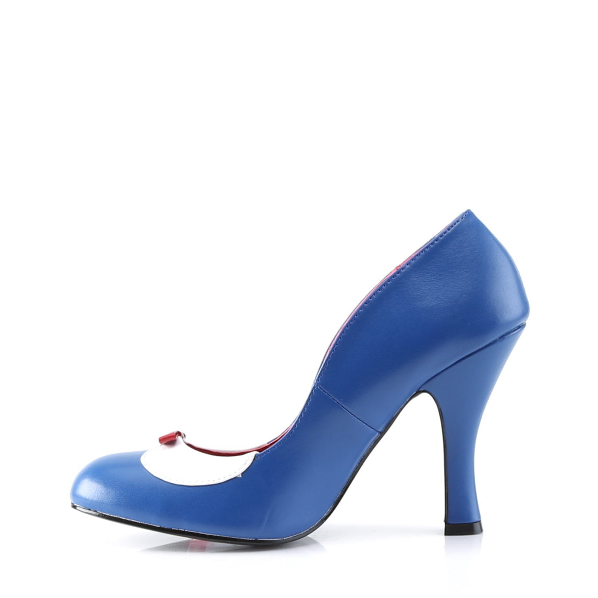 Pin Up Couture Bombas para mujer SMITTEN-05 azul marino-wht pu