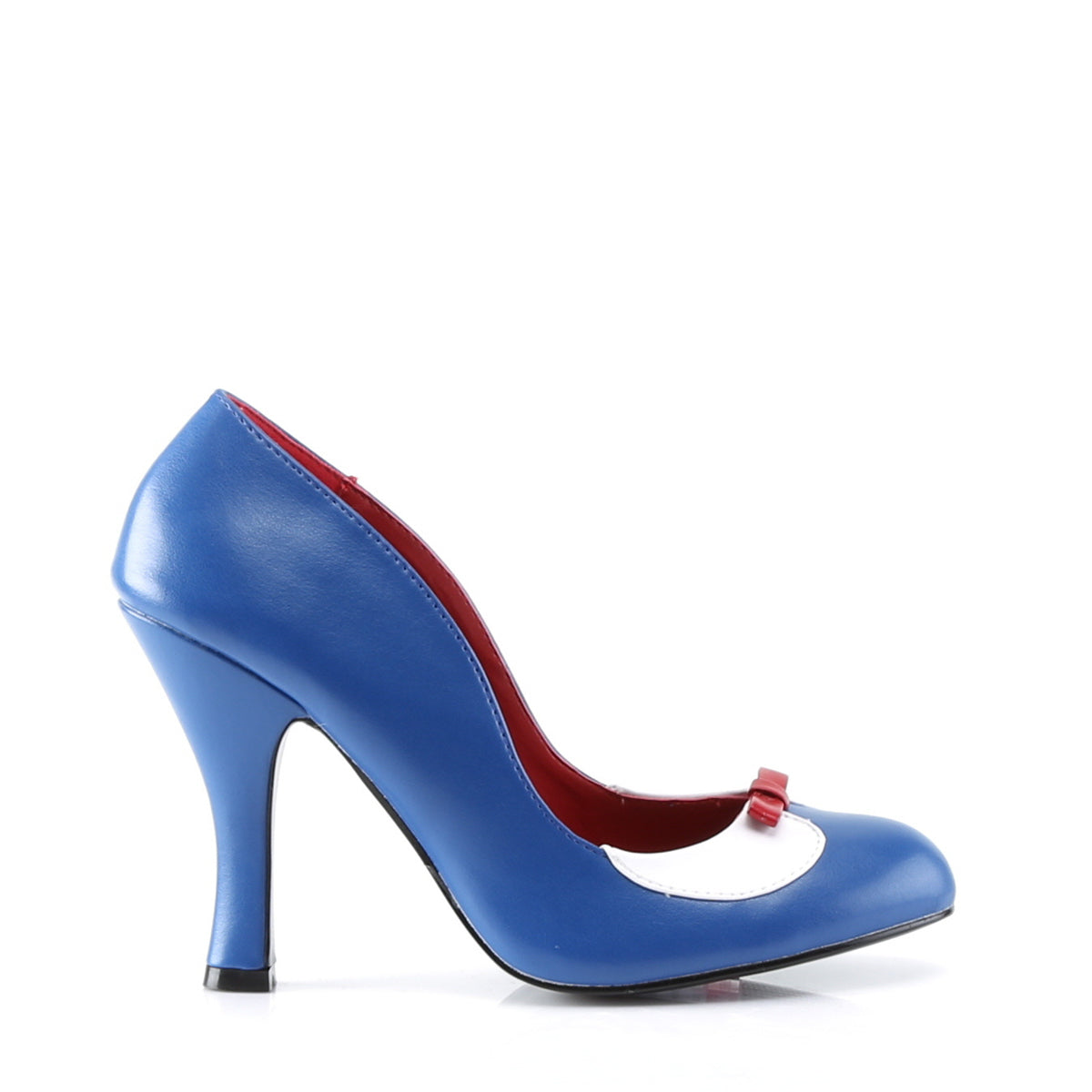 Pin Up Couture Bombas para mujer SMITTEN-05 azul marino-wht pu