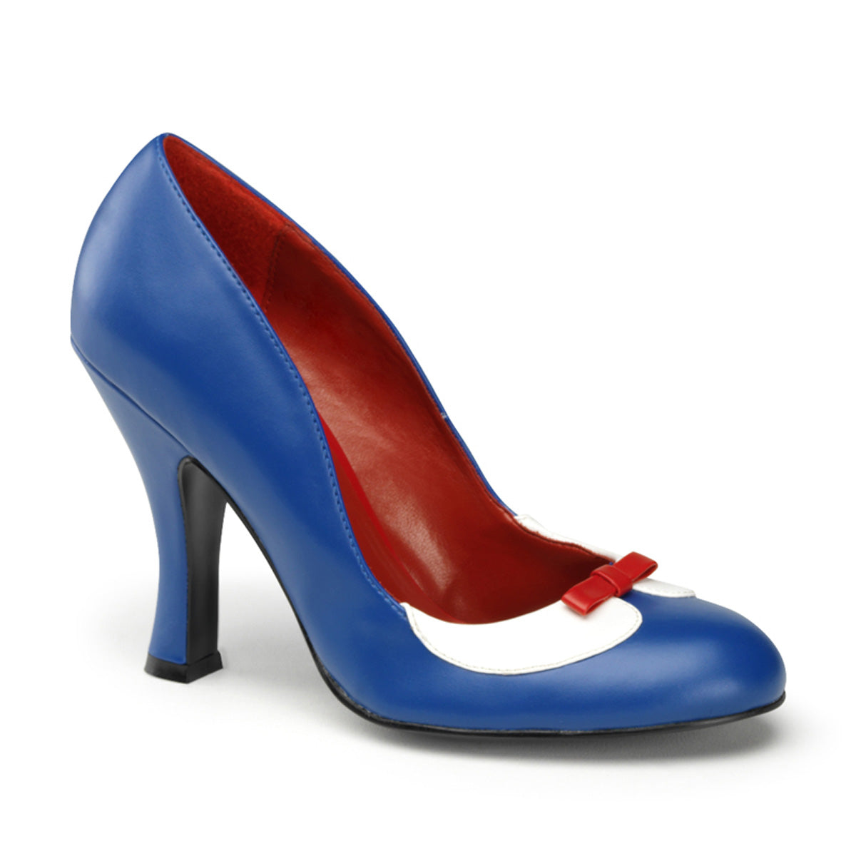 Pin Up Couture Bombas para mujer SMITTEN-05 azul marino-wht pu