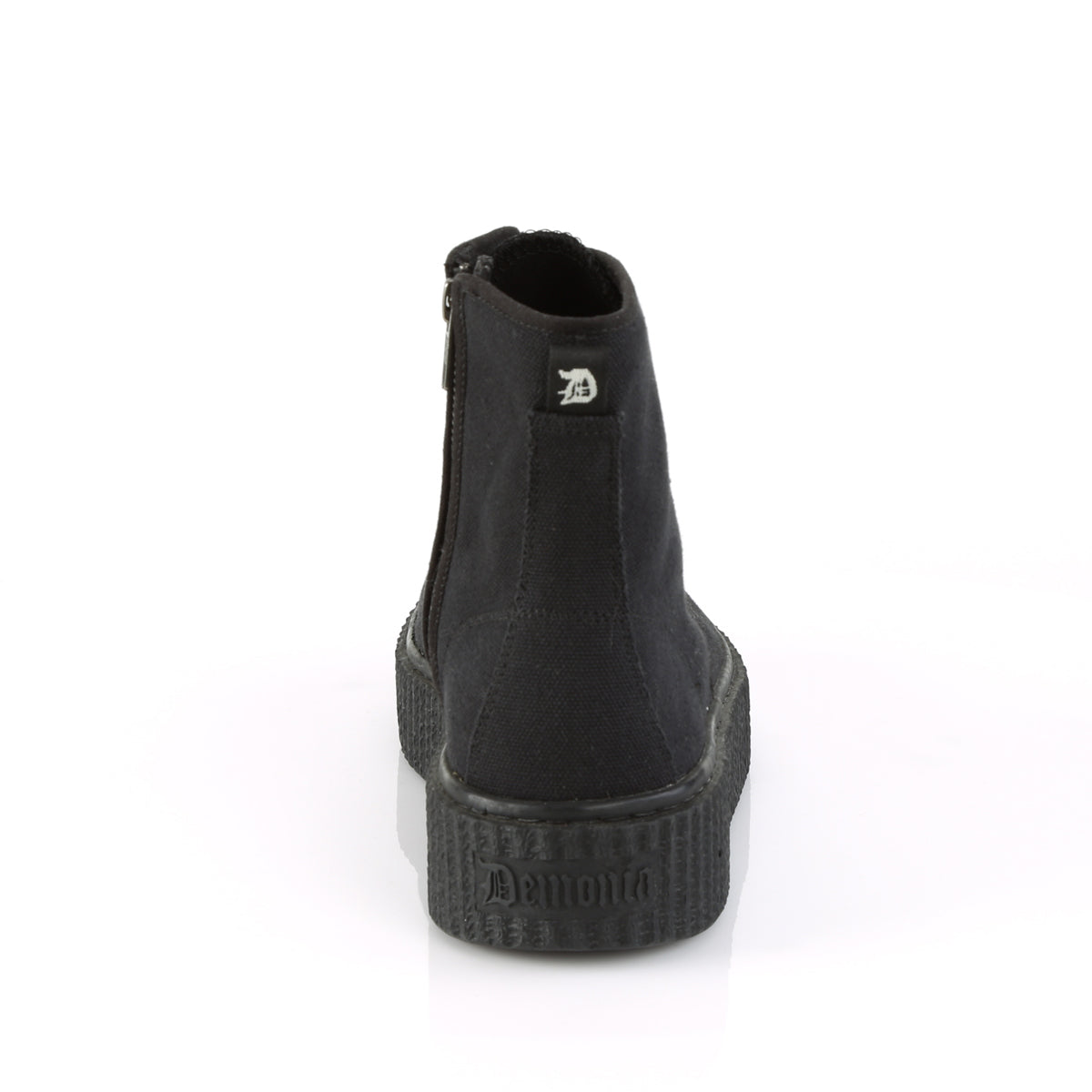 DemoniaCult Botines para hombre SNEEKER-201 lienzo BLK
