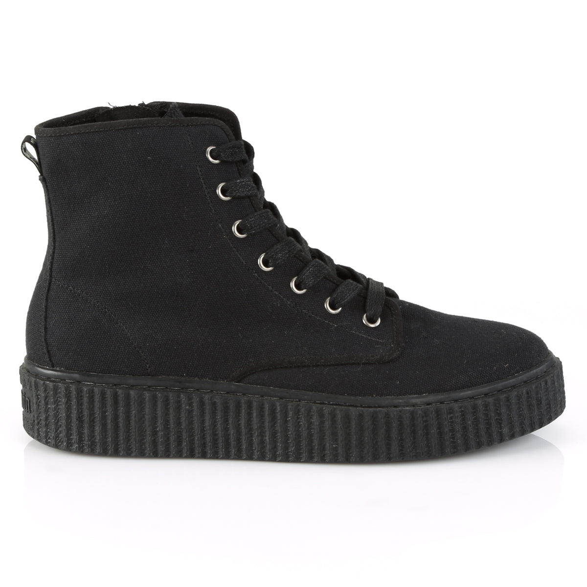 DemoniaCult Botines para hombre SNEEKER-201 lienzo BLK