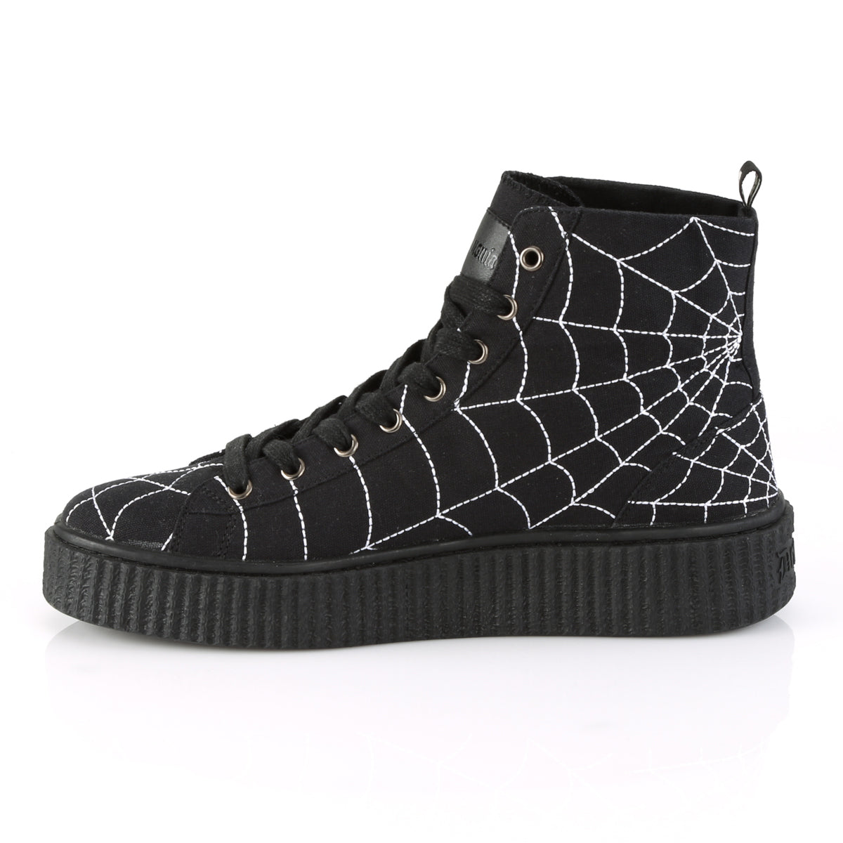 DemoniaCult Mens Ankle Boots SNEEKER-250 Blk Canvas