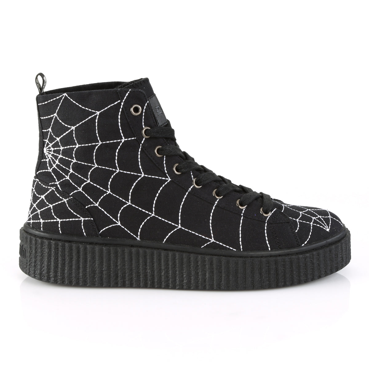 DemoniaCult Mens Ankle Boots SNEEKER-250 Blk Canvas