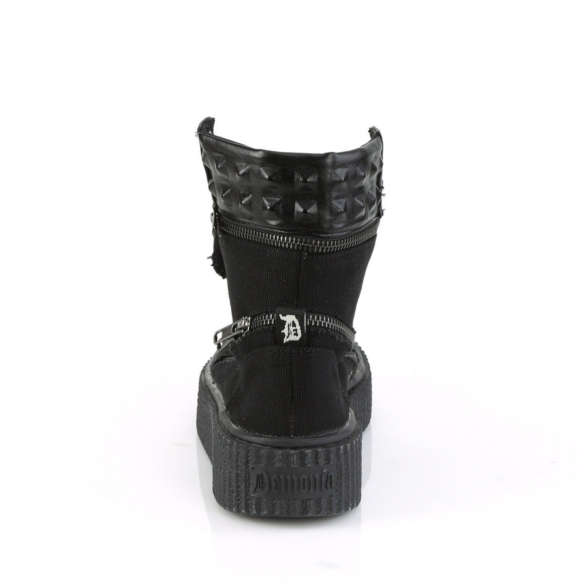DemoniaCult Botines para hombre SNEEKER-270 BLK lienzo