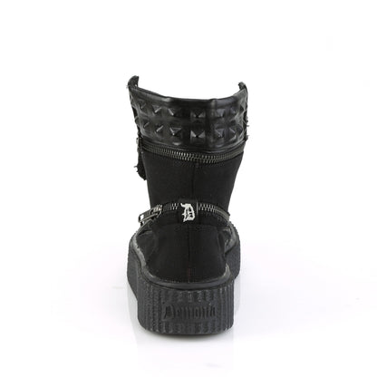DemoniaCult Botines para hombre SNEEKER-270 BLK lienzo
