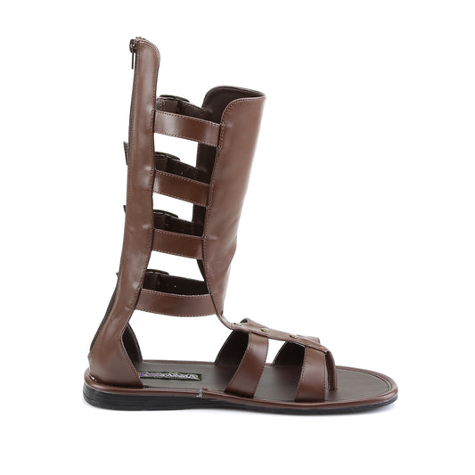 Funtasma Botas para hombre SPARTAN-105 PU marrón