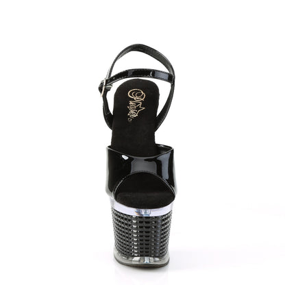 Pleaser  Sandalias SPECTATOR-709 BLK PAT / CLR-BLK