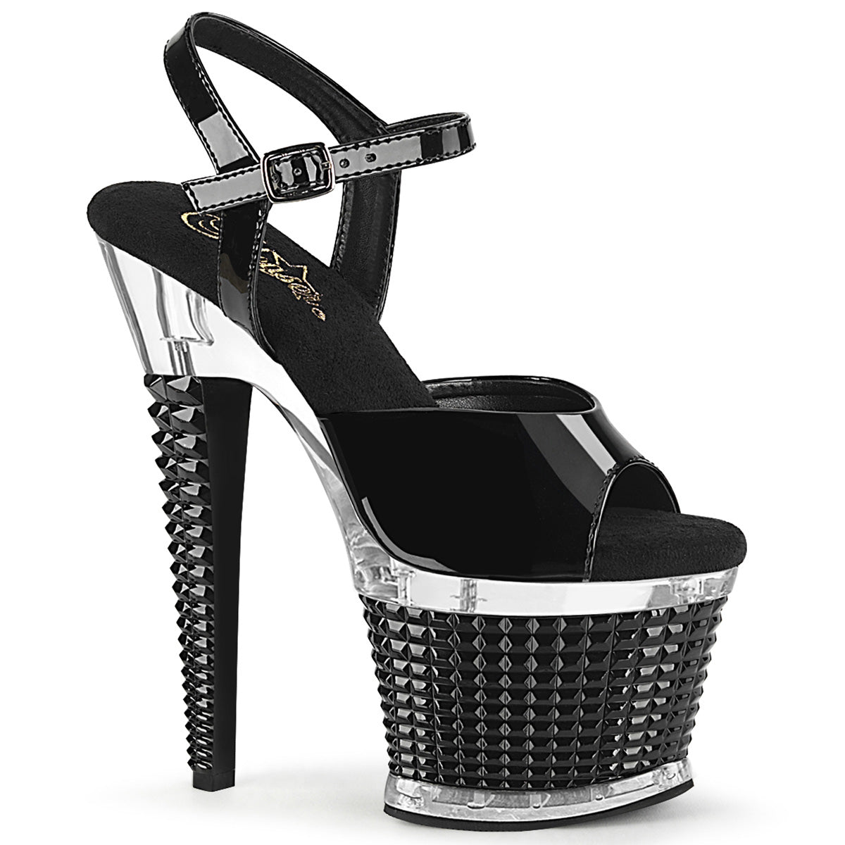 Pleaser  Sandalias SPECTATOR-709 BLK PAT / CLR-BLK