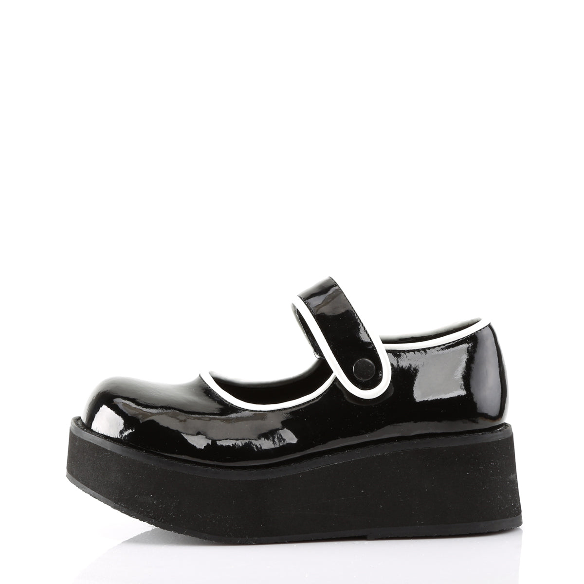 DemoniaCult Bombas de mujer SPRITE-01 blk-wht pat
